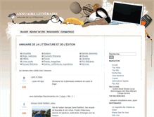 Tablet Screenshot of annuaire-litteraire.com